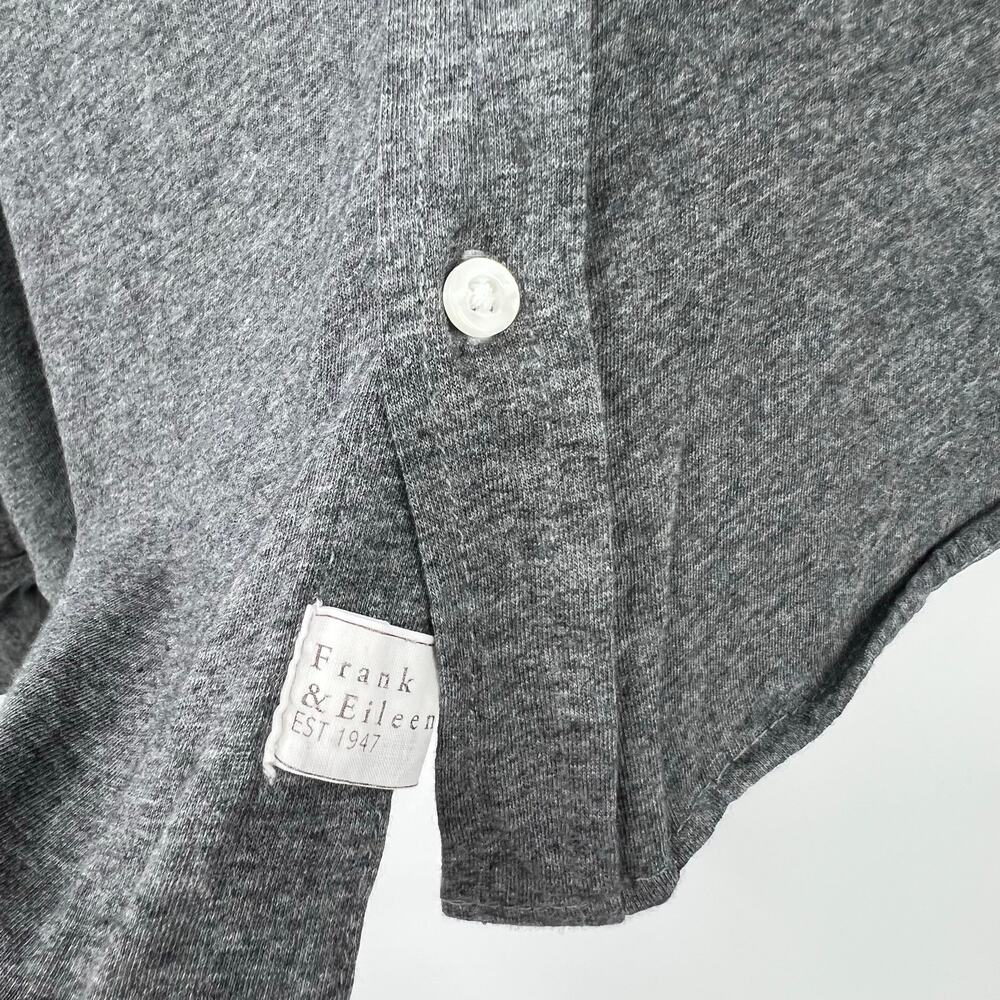 Frank & Eileen Women's Silvio Soft Button-Up Shirt Heather Gray Size M NWOT - Picture 8 of 10